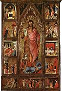 BIONDO, Giovanni del Altarpiece of the Baptist fgf France oil painting reproduction